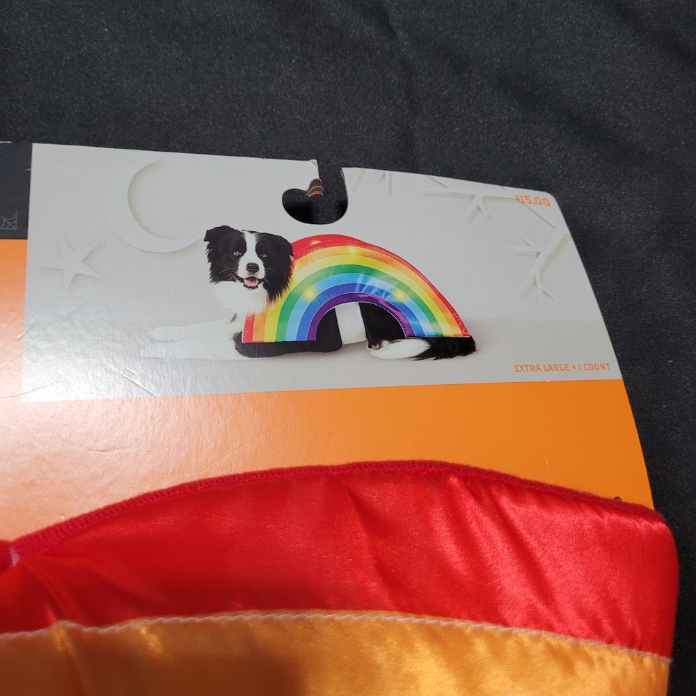 NEW LED Light Up Rainbow Dog Costume~Pride~Halloween~Extra Large